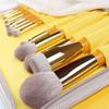 15 Beginners Set New Loose Powder Foundation Brush Eye Shadow Makeup Tools-Professional Makeup Brushes Essential Cosmetics with Case Ideal gift view 4