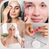 Heigble 2700 Count Hotel Vanity Set Bulk 1000 Cotton Balls 500 Cotton Rounds 1000 Swabs with Double Round Tip 200 Dental Floss Picks for Face Makeup Removal Toiletries view 3