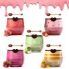 5PCS Bee Lip Balm Honey PotHoney&Strawberry&Watermelon&Cherry&Apple Lip Mask Overnight Propolis Moisturizing Lip Balm Hydrating Prevention Dry and Crack Lip Scrubs Exfoliator Lip Wrinkle Care view 1