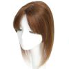 Hair Toppers for Women Straight Hair Topper for Woman with Hair Loss, Clip In Topper Hair Piece with Bangs Natural Remy Hair 12X13cm Lace Base Hair Topper with Bangs Hair Toppers for Women Real Human view 2