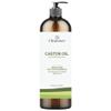 Castor Oil 16 oz for Hair & Eyelash Growth | Aceite de Ricino Grande  Cold-Pressed, Hexane-Free, Large Glass Bottle with Dropper view 1