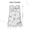 White Cotton Candy Beard Bib Hair Catcher For Men Shaving,Men Beard Apron Gift For Fathers Day/Anniversary/Valentines Day/Christmas view 4