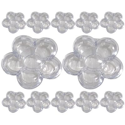 MAGICLULU 12pcs Flower Shape Lipstick Organizer Lipstick Holders for Travel Small Cosmetic Storage Boxes and Lightweight Elegant Design