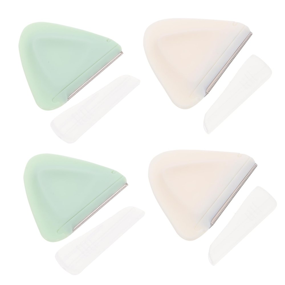 Beaupretty 4pcs Eyebrow Razors Face Shavers with Protective Mesh Blades Compact Eyebrow Trimmers for Stylish Brow Shaping for Beginners Includes Razors