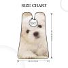 Cute Maltese Puppy Beard Bib Hair Catcher For Men Shaving,Men Beard Apron Gift For Fathers Day/Anniversary/Valentines Day/Christmas view 4