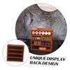 Alipis Wood Lipstick Organizer Vintage Multi-layer Cosmetic Storage Box for Makeup Display Desktop Space-saving Design for Beauty Lovers view 3