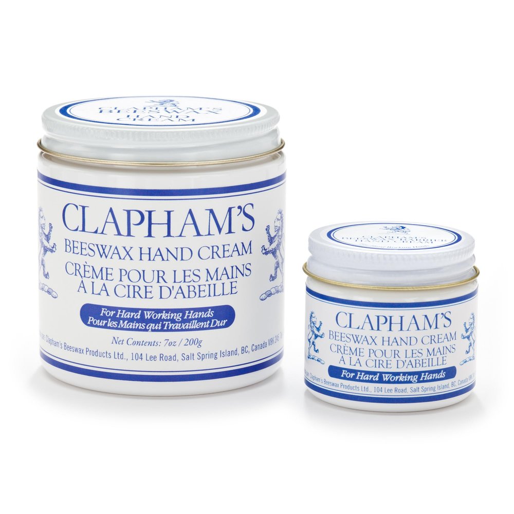 Claphams - Natural Hand Cream - Soothing Beeswax Balm with Lavender & Rosemary Essential Oils - 7oz/200g