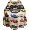 Barber Cape for Men Professional Hair Cutting Salon Cape with Snaps Waterproof Hairdressing Styling Cape Gown Apron- 63 56(Vintage Cars) view 1