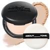ABOUT TONE Blur Powder Pact 0.32oz - Pressed Powder Compact with Mirror and Puff Makeup Setting Finishing Blurring Natural Translucent Lightweight Face Sebum Oil Control Vegan Formula (04 TAN) view 1