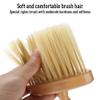 ZJchao Barber Duster, Salon Hair Duster Brush for Cleaning Hair, Cut Hairdressing Tool with Anti Slip Handle Easy to Sweep Dust or Hairs Great for Cleaning Left Hair Around Ears and Neck view 2