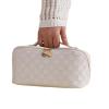 toiletry bag Bolsa De Cosmticos De Gran Capacidad Para Viaje Y Uso Domstico, Bolsa De Maquillaje De PU Porttil, Bolsa De Lavado De Bao Impermeable, Bolsa De Cosmticos Multifuncin Para Mujer trav view 3