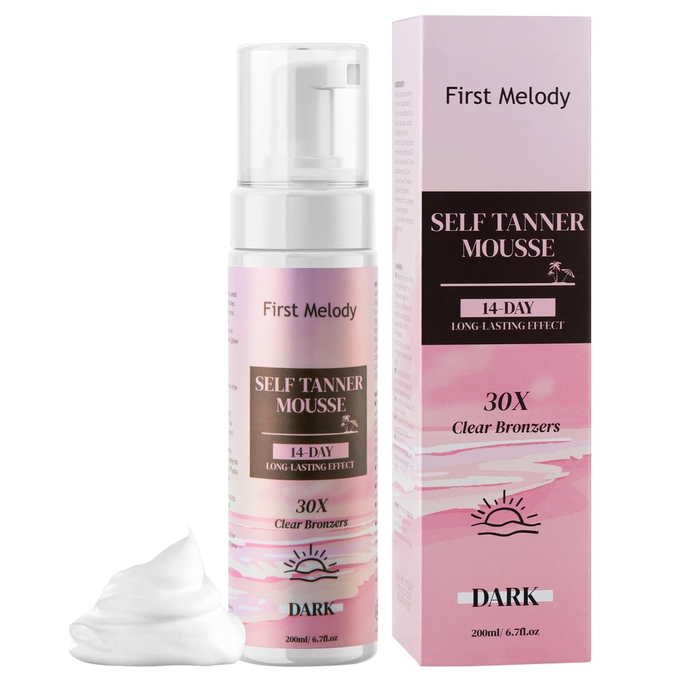 Self Tanner Mousse - Medium to Dark Gradual Self Tanner Foam, Sunless Tanner, Natural Self Tanner Mousse (Mousse-2)