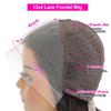 13x4 Lace Front Bob Wigs Human Hair 200 Density HD Transparent Lace Bob Wig for Women 14 inch Short Straight Bob Lace Frontal Wigs Glueless Pre Plucked With Baby Hair Straight Bob Wig Natural Color view 3