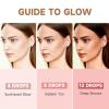 Face Tanning Drops to Add to Lotion,14 Day Long Lasting Effect Face Self Tanner Bronzing Drops, Natural Organic Ingredients, Quick Tan Drops, Self Tanning Drops for Face and Body view 3