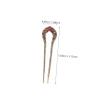 HAKIDZEL 2pcs Vintage Rhinestone Hair Stick Double Prong Hair for Elegant Updos Floral Design for Women Hairstyles and Special Occasions view 2