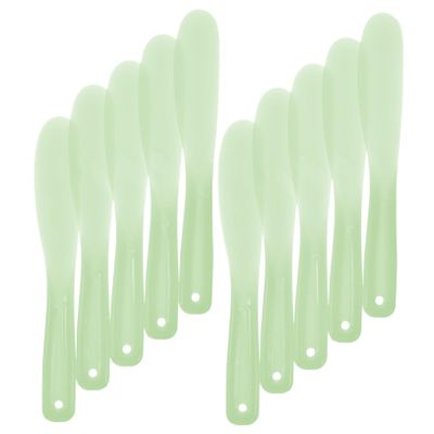 HAKIDZEL 10pcs Silicone Makeup Spatulas of Mixing Palette Tools Long Handle Cosmetic Stirring Utensils