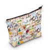 WZMPA Vermont State Travel Makeup Bag Vermont Vacation Gift Take Me To Vermont Zipper Pouch Bag Vermont Tourism Gift (Take Vermont) view 1