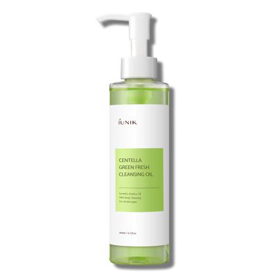 IUNIK Centella Asiatica Cleansing Oil - Pore & Sebum Control Oil Cleanser | Makeup & Sunscreen Remover for Women & Men Dry Oily Sensitive Acne-prone Skin Gentle Face & Body Wash Korean Skincare