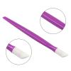 Coufce 6pcs Professional Nail Cuticle Pusher Set Hard Rubber Tipped Tools with Plastic Handles Suitable for Men and Women(Pink, Purple, Blue) view 3