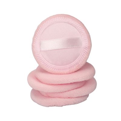 MERRYHAPY 5pcs Cotton Loose Powder Puff Soft Applicators for Smooth Foundation Gentle Skin for Home Travel Use Pink