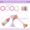 150 Pack Soft Seamless Hair Bands and Ponytail Holders - Elastic No Damage Hair Accessories for Girls and Toddlers view 2
