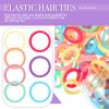 150 Pack Soft Seamless Hair Bands and Ponytail Holders - Elastic No Damage Hair Accessories for Girls and Toddlers view 4
