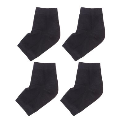 MERRYHAPY 2pairs Gel Heel Socks Ankle Support Socks for Women Compression Moisturizing Gel
