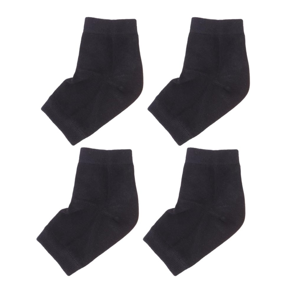 MERRYHAPY 2pairs Gel Heel Socks Ankle Support Socks for Women Compression Moisturizing Gel