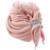 Ciieeo Super Absorbent Coral Fleece Hair Drying Cap Quick-Dry Towel Turban for Long Hair Lightweight Travel-Friendly and Shower Use view 1