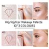 Pink Highlighter Makeup Palette, Face Highlighter Palette Glitter Highlighter Palette Shimmer Highlighter Powder for Face Cheek Illuminator Iluminadores de Maquillaje(03) view 4