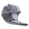 MERRYHAPY Creative Coral Hair Drying Cap Drying Towel for Fast Absorption Lightweight and Portable Hair Towel for Women for Home and Travel Grey view 1