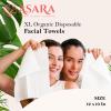 Clean Face Towels Disposable XL Facial Wipes | Add Water As a Makeup Remover | Sensitive Skin Face Towels | Organic Vegan Biodegradable - Clean Daily Towelettes (50 Count) | by Asara view 4
