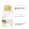 Soft Hair Neck Duster Fine Soft Nylon Hair Convenient Talcum Powder Delivery Anti Slip Round Handle Portable Size Light Weight for Salon Home Travel Use (B) view 3