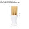 Soft Hair Neck Duster Fine Soft Nylon Hair Convenient Talcum Powder Delivery Anti Slip Round Handle Portable Size Light Weight for Salon Home Travel Use (B) view 4