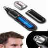 AOZMQAIV USB Rechargeable Nose Hair Trimmer Men's Shaver Electric Nose Hair Trimmer, Black view 3