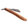 MERRYHAPY Men Shaver Portable Razor Wooden Handle Folding Razor for Beard Mustache Trimming view 1