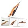 MERRYHAPY Men Shaver Portable Razor Wooden Handle Folding Razor for Beard Mustache Trimming view 2