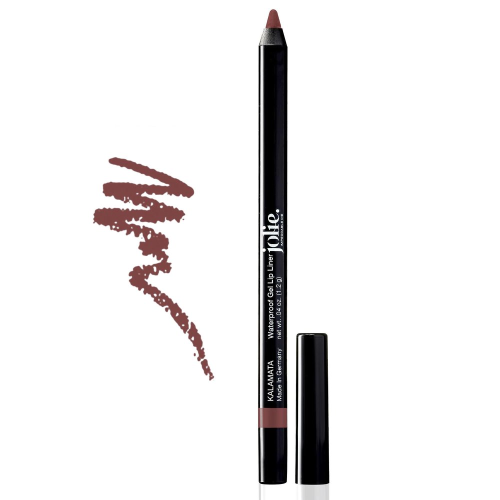 Jolie Glide-On Lip Pencil Long-Lasting, Waterproof Gel Lip Liner (Kalamata)