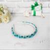 Turquoise Minimalist Headband, Turquoise Hair Accessories, Gemstone Hair Piece, Boho Teal Crystals Headband Crown, Jeweled Hairband, Birthday Women Gift Daughter, Embellished Headpiece Prom Girl (Design #3) view 4