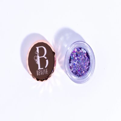 Bolive Beaute Glo Getter | Holographic Lavender Glitter Eyeshadow