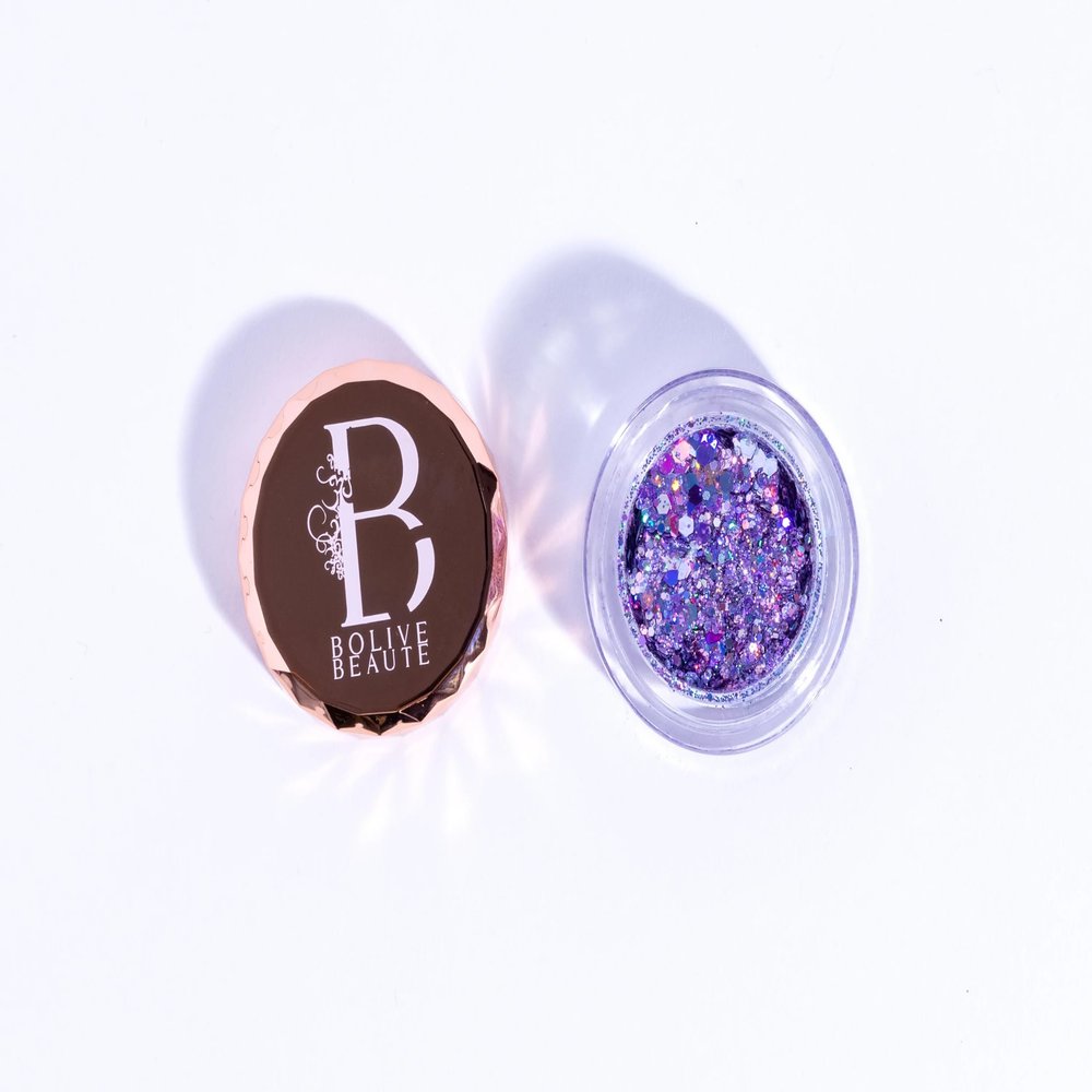 Bolive Beaute Glo Getter | Holographic Lavender Glitter Eyeshadow