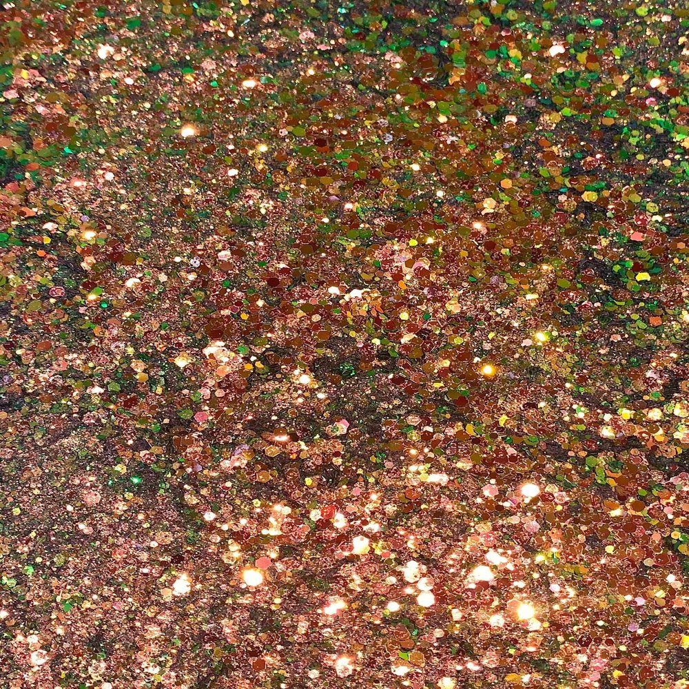 Bolive Beaute Big Steppa | Golden Brown with Green Reflect Duo Chrome Glitter Eyeshadow
