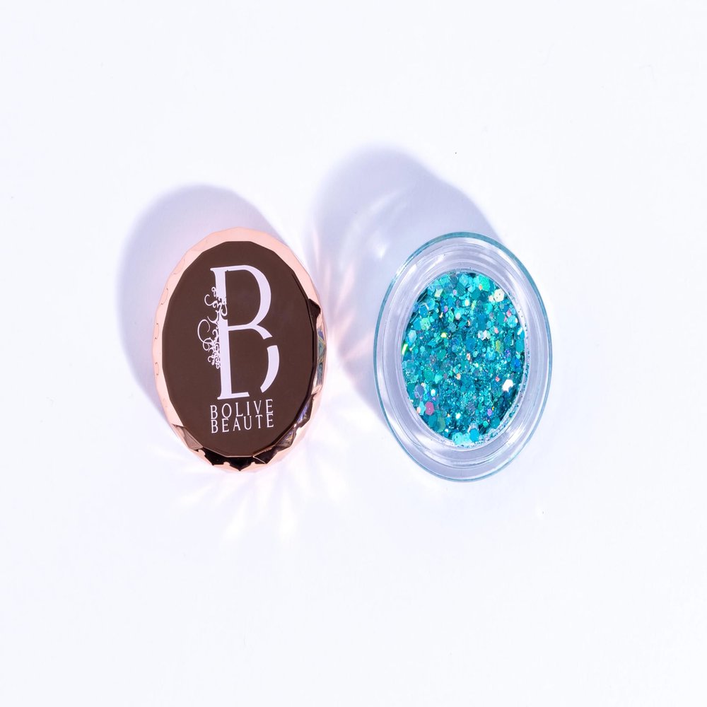Bolive Beaute Crazy Girl | Turquoise Glitter Eyeshadow