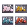 AOZMQAIV Family Adult Bath Three-Piece Set of Bath Towels, Extended Back Strips, Fashion Bath Bombs, Bath Artifact Bath Sets, Caramel view 4