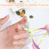 Cuticle Remover Trimmer Pusher Nippers - Cuticle Remover Professional Durable Toe Pedicure Nail Manicure Tools Set, Stainless Steel Cuticle Nipper Cutter Clipper (Colored Pusher) view 3