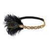 1920s Vintage Headpiece Headband Headdress Great Flapper Headband Head Bow Men (Gold, One Size) view 2