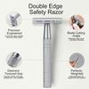 Double Edge Safety Razor, Single Blade Razors for Men and Women, with 10 Double Edge Blades, Reusable Metal 1 Blade Razor, Eco-Friendly, Zero Waste, Smooth and Close Shave, Matte Silver view 4
