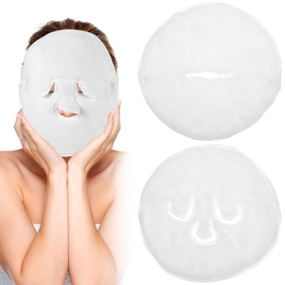 Beaupretty 2 Pcs Facial Hot Compress Towels Velvet Soft Face Towels for Skin Care Spa Use with 3 Hole and Single Hole Design 9.44X9.44 Inches