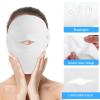 Beaupretty 2 Pcs Facial Hot Compress Towels Velvet Soft Face Towels for Skin Care Spa Use with 3 Hole and Single Hole Design 9.44X9.44 Inches view 3