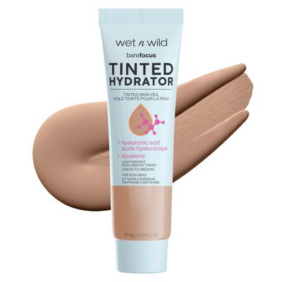 wet n wild Bare Focus Tinted Hydrator Matte & Natural Finish Makeup Bundle, Medium Tan & Tan Medium Deep